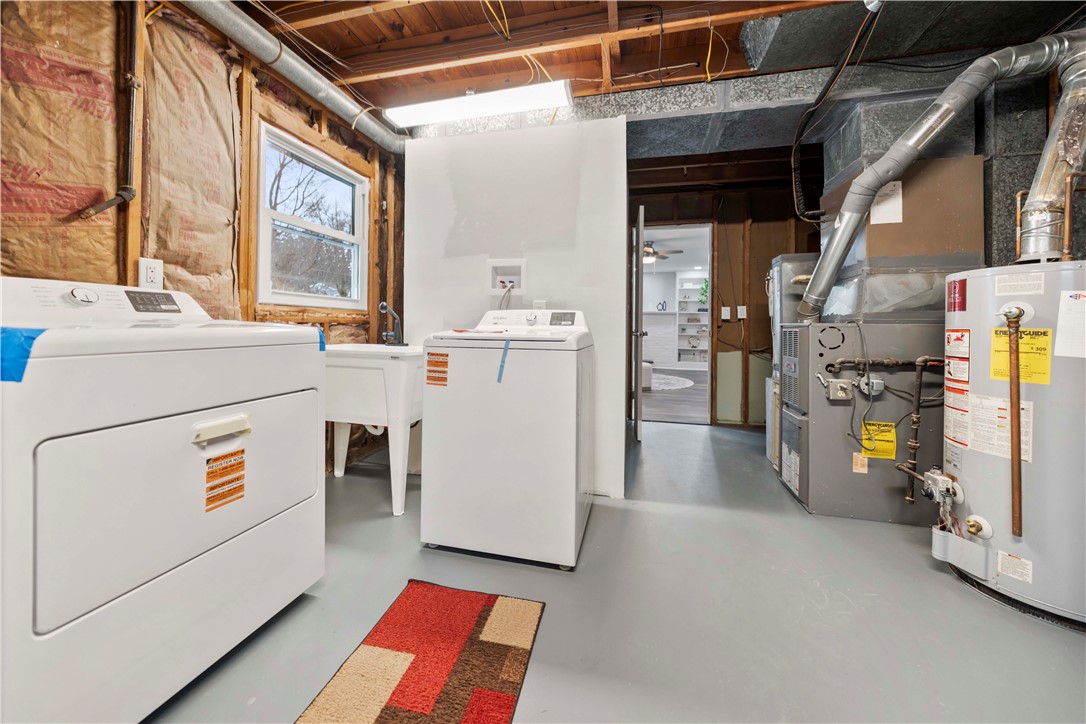 11 Ventura Road Gates, NY 14624 - Photo 25 of 43 Laundry/ utility room with new appliances and lead