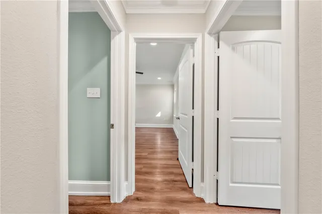 a view of yard with swimming pool and green space