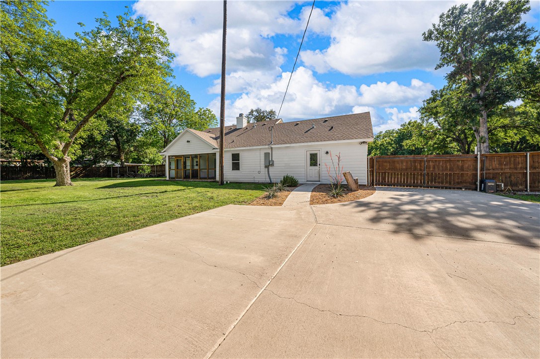 3405 MacArthur Drive Waco, TX 76708 - Photo 69 of 83 a view of a house with a yard and potted plants