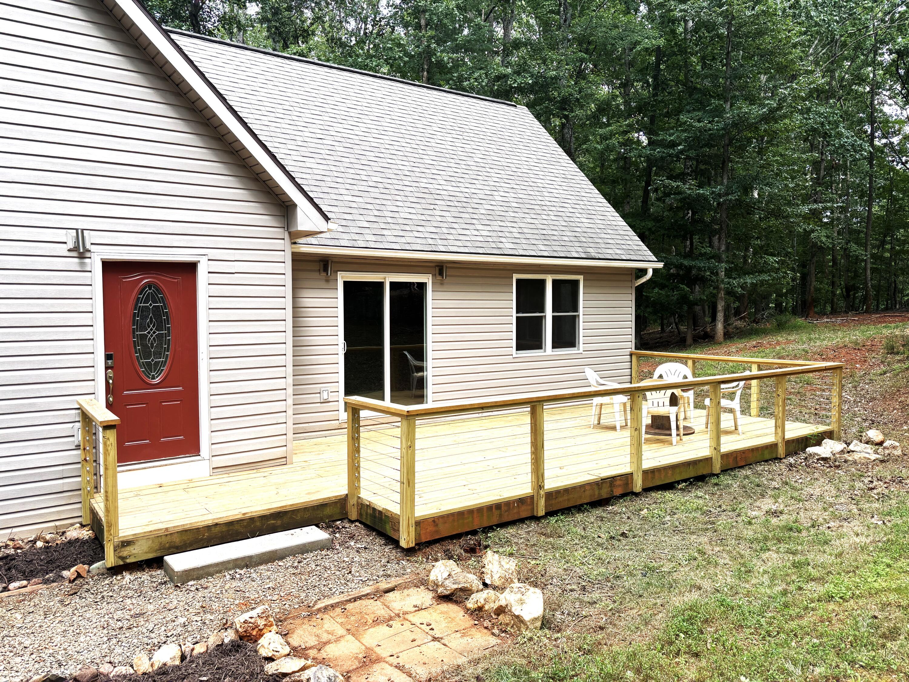 1010 Poplar Rdg Drive Pittsville, VA 24139 - Photo 33 of 61 a view of a house with a wooden deck