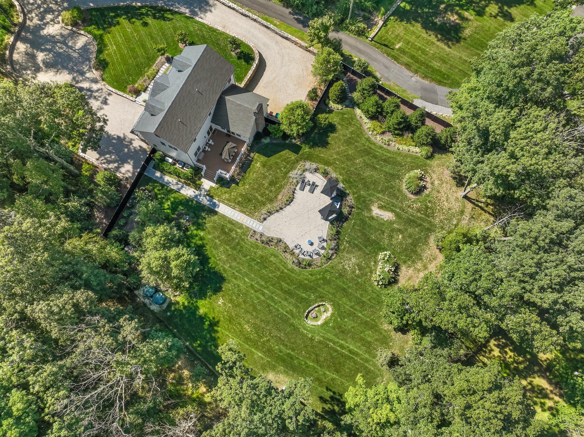 46 Blueberry Hill Road Redding, CT 06896 - Photo 32 of 32 an aerial view of a residential houses with outdoor space