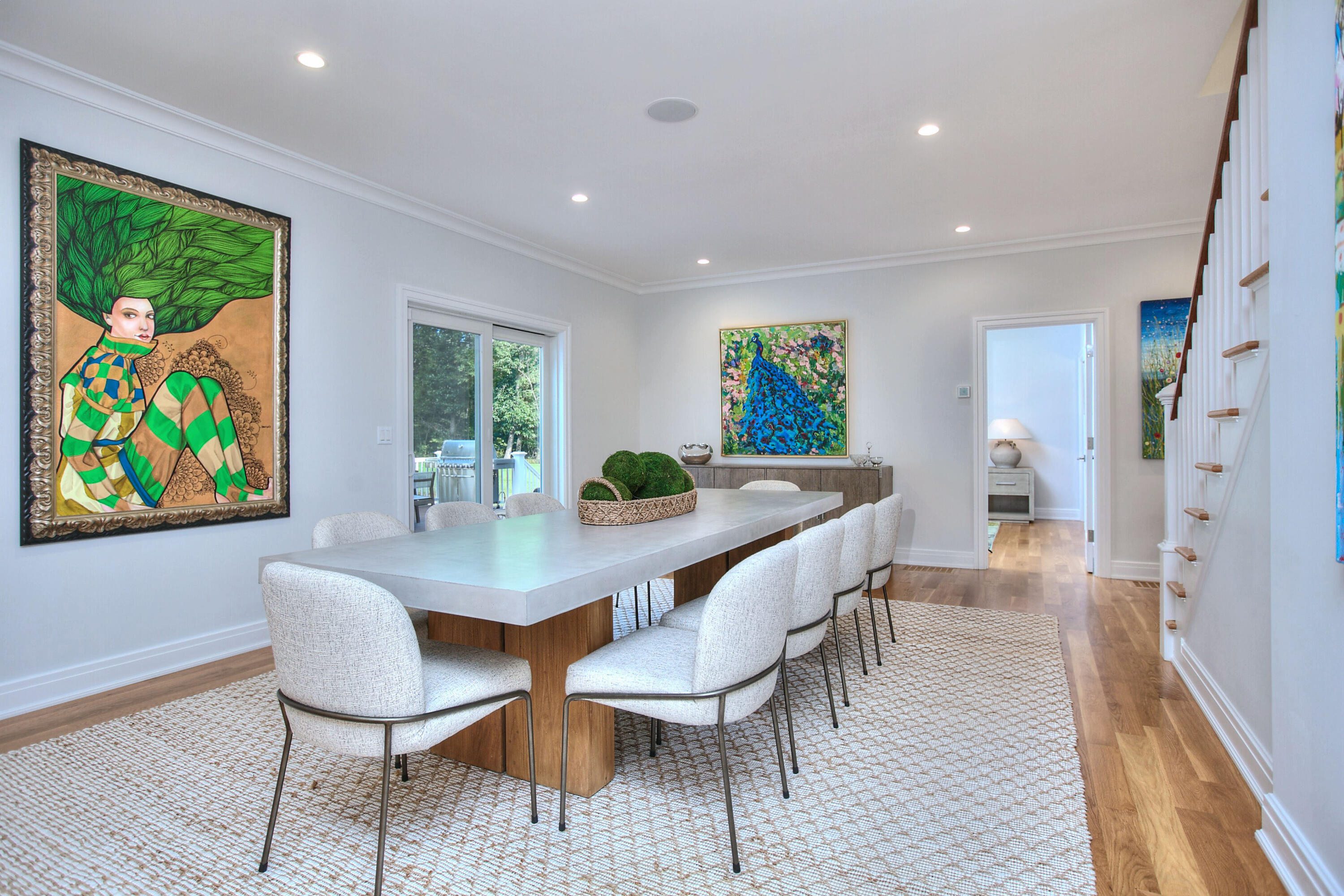 46 Blueberry Hill Road Redding, CT 06896 - Photo 10 of 32 a view of a dining room with furniture a rug and wooden floor