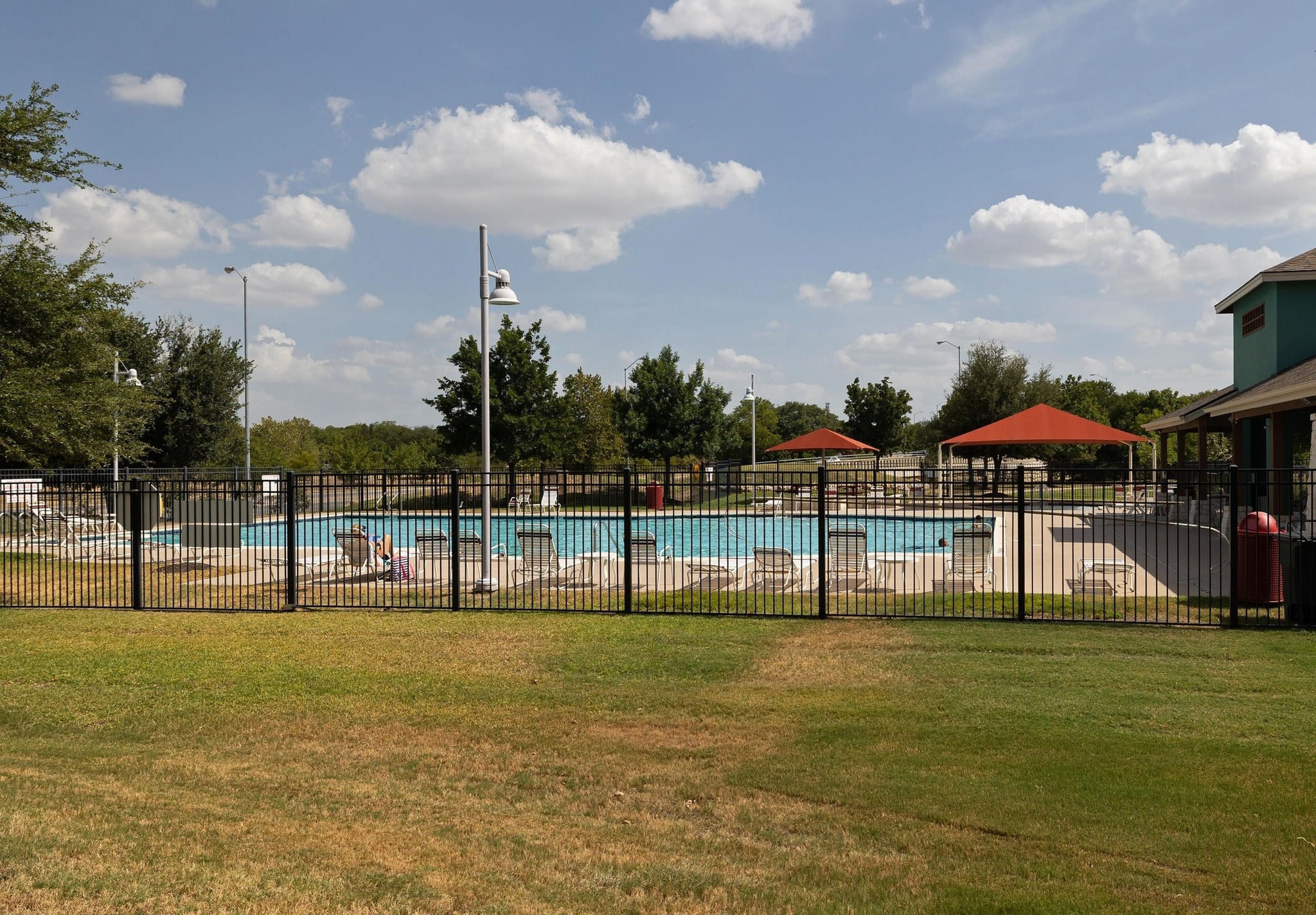 1042 Monadale Trail Round Rock, TX 78664 - Photo 33 of 40 a view of swimming pool with outdoor seating