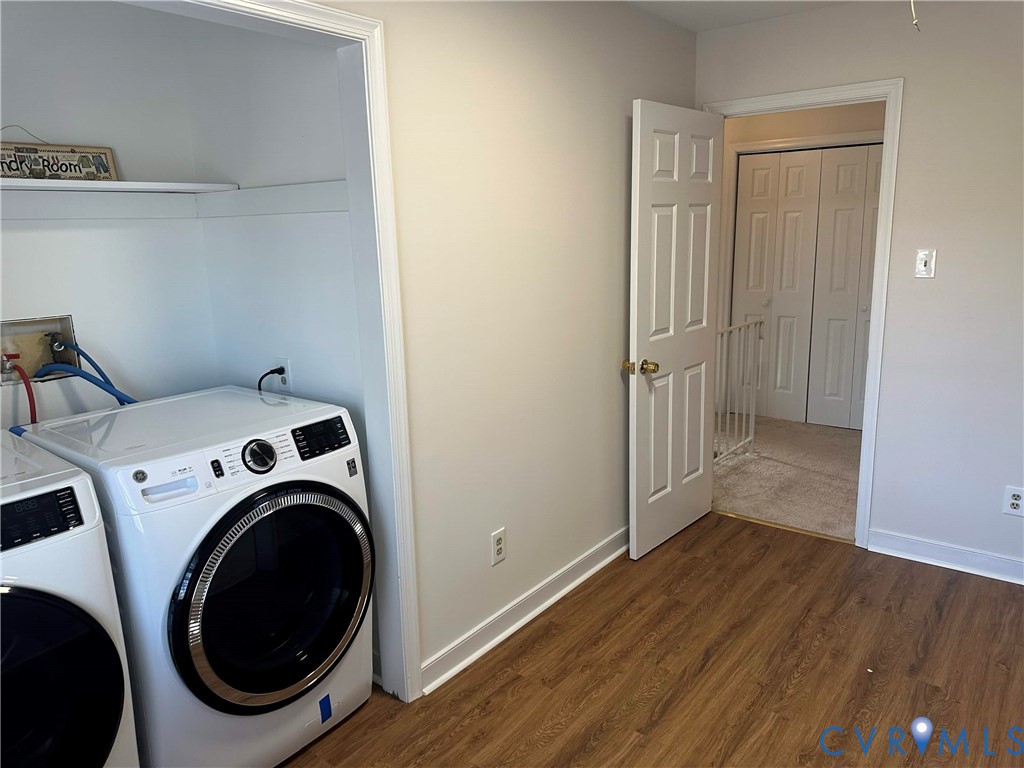 10510 Courtney Road Glen Allen, VA 23060 - Photo 27 of 32 a view of storage and utility room with washer and dryer