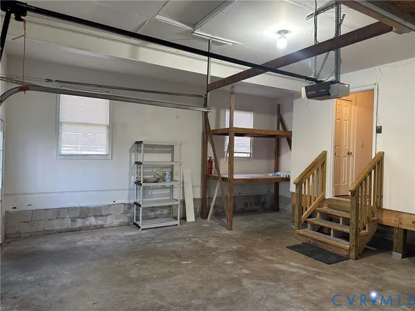 a view of a storage room