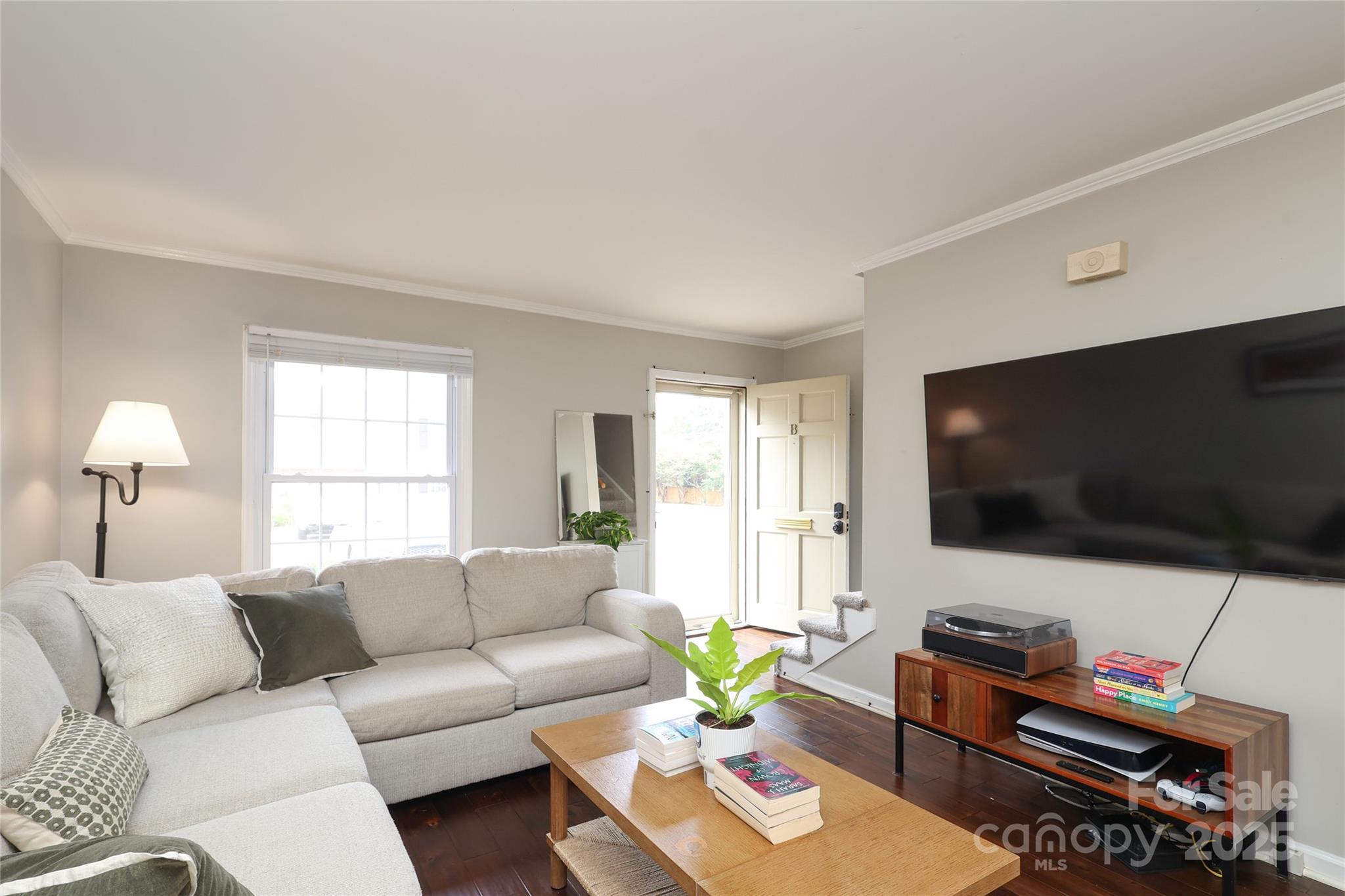 3722 Park Road, Unit B Charlotte, NC 28209 - Photo 3 of 48 a living room with furniture and a flat screen tv