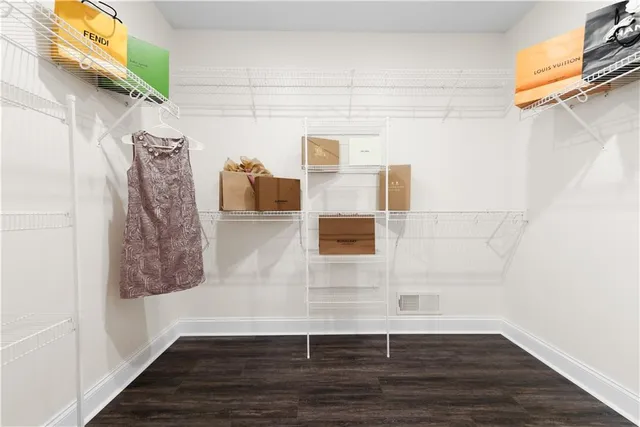 a view of walk in closet