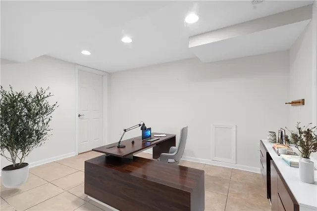 a view of an empty room