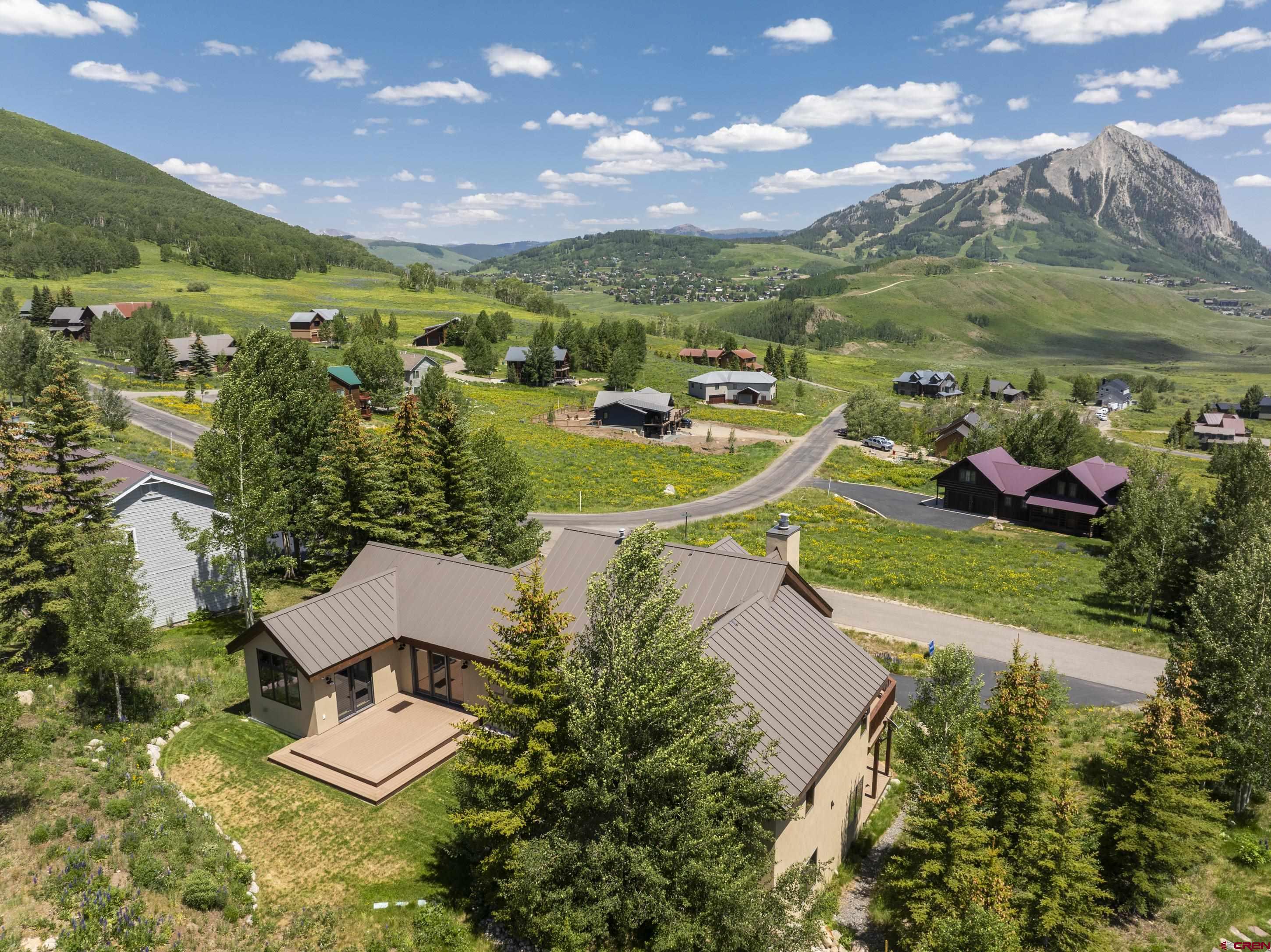 15 Nicholson Lane Crested Butte, CO 81224 - Photo 4 of 42 an aerial view of residential houses with outdoor space and swimming pool