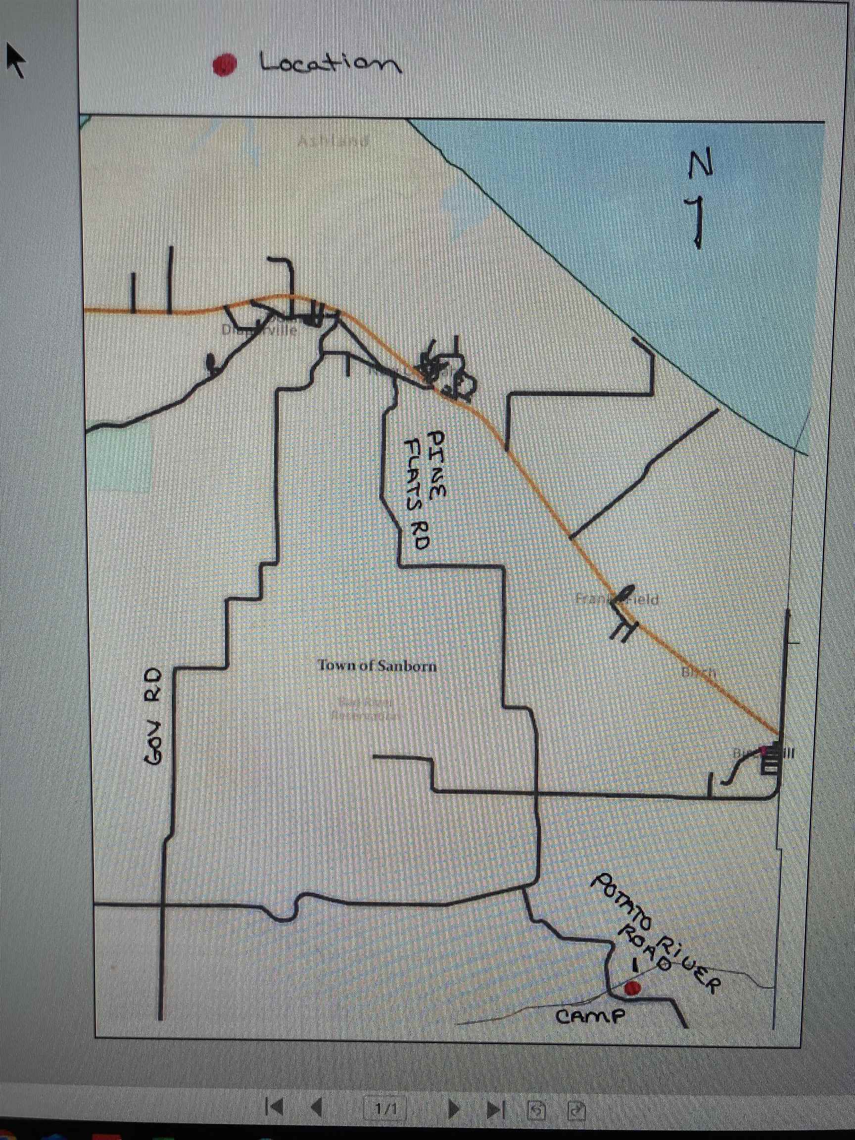 44890 Potato River Road Saxon, WI 54559 - Photo 14 of 16 Map / location of property area