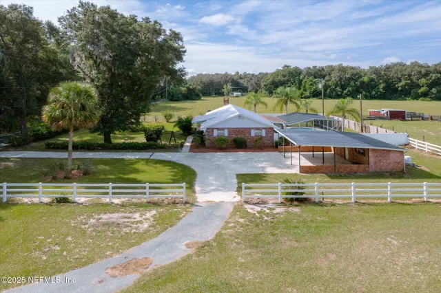 a view of an swimming pool and outdoor space