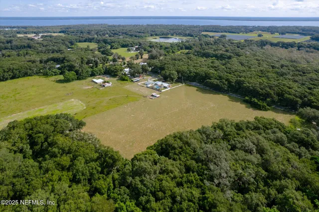 a view of a lake with a mountain