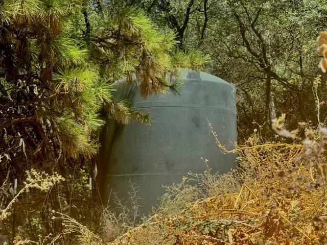 a view of a balcony with chair and table
