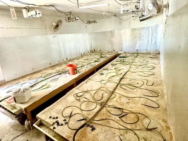 a view of outdoor space with wooden fence