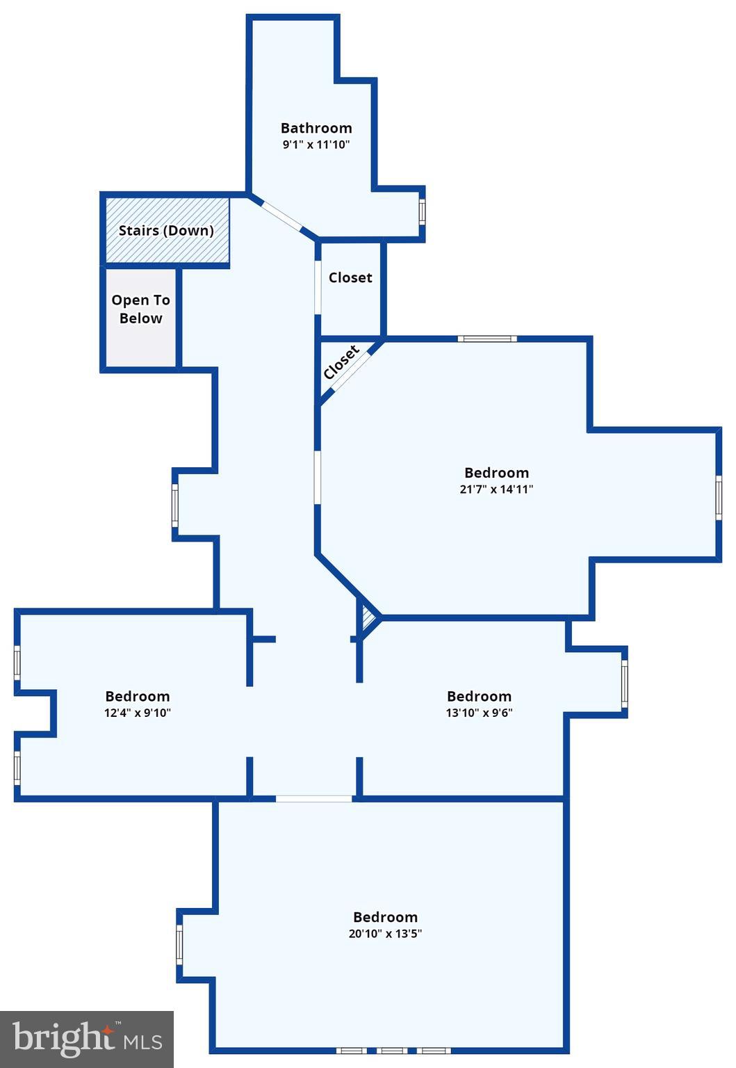 6346 Sherwood Road Philadelphia, PA 19151 - Photo 38 of 41 3rd Floor Floor Plan