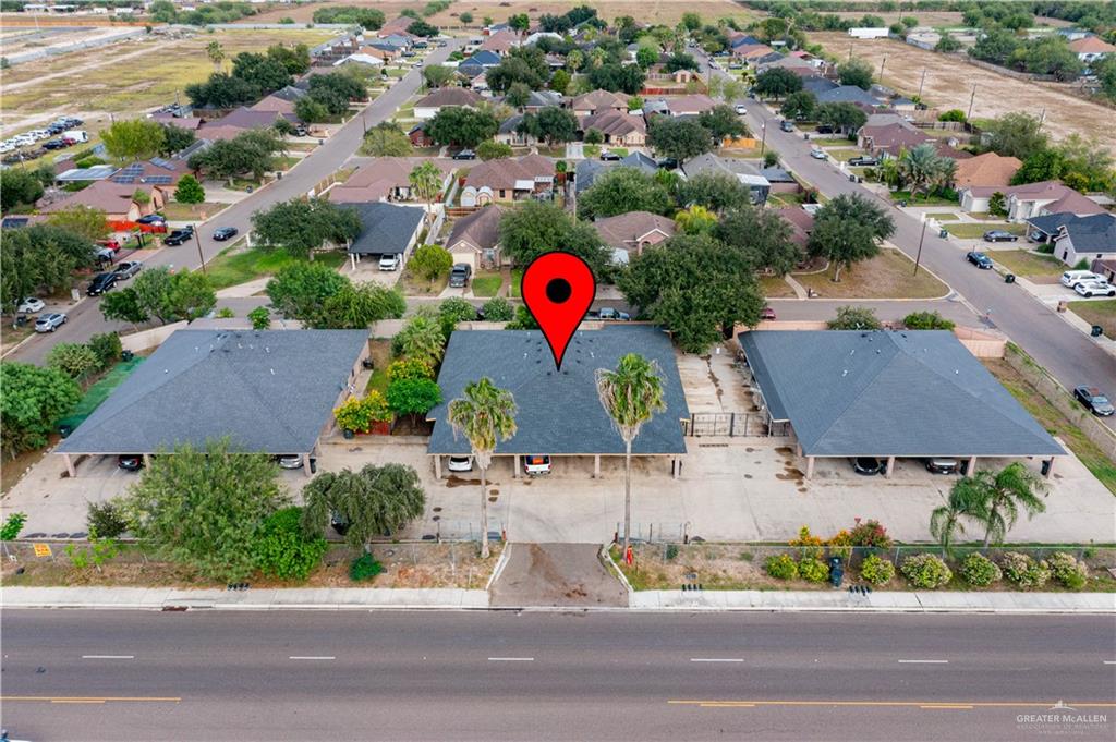 4006 Inspiration Road, Unit 3 Mission, TX 78573 - Photo 4 of 10 an aerial view of residential houses and street