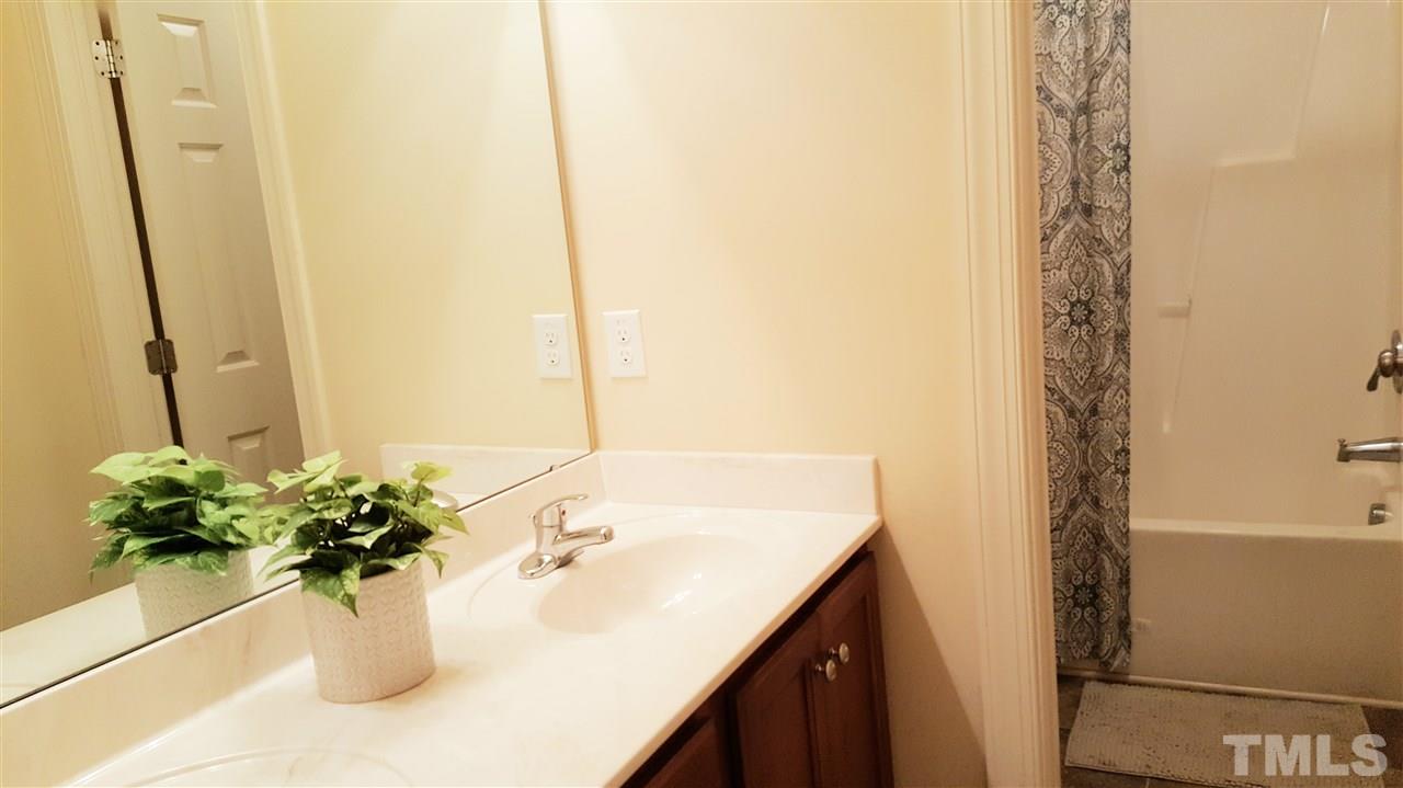 138 Tramway Circle Angier, NC 27501 - Photo 18 of 26 a bathroom with a bathtub sink and mirror
