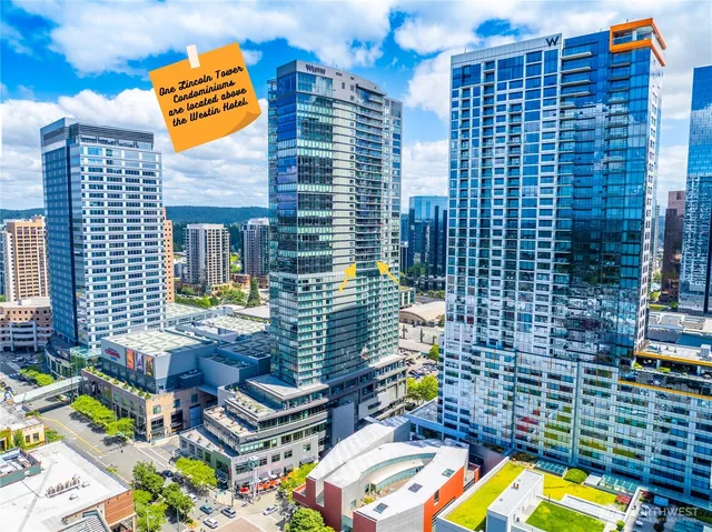 a view of a building with a street