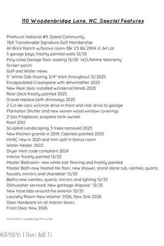 $1,075,000 | 110 Woodenbridge Lane, Pinehurst, NC 28374