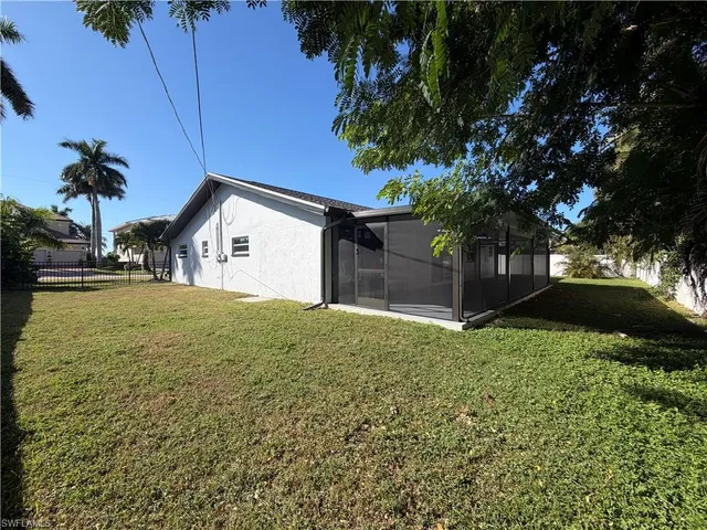 a house view with a garden space