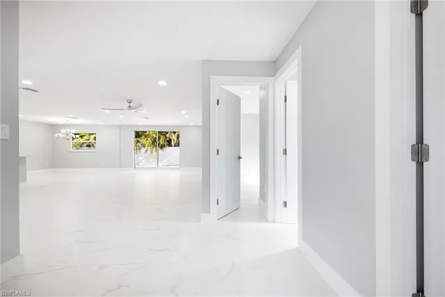 a view of an empty room