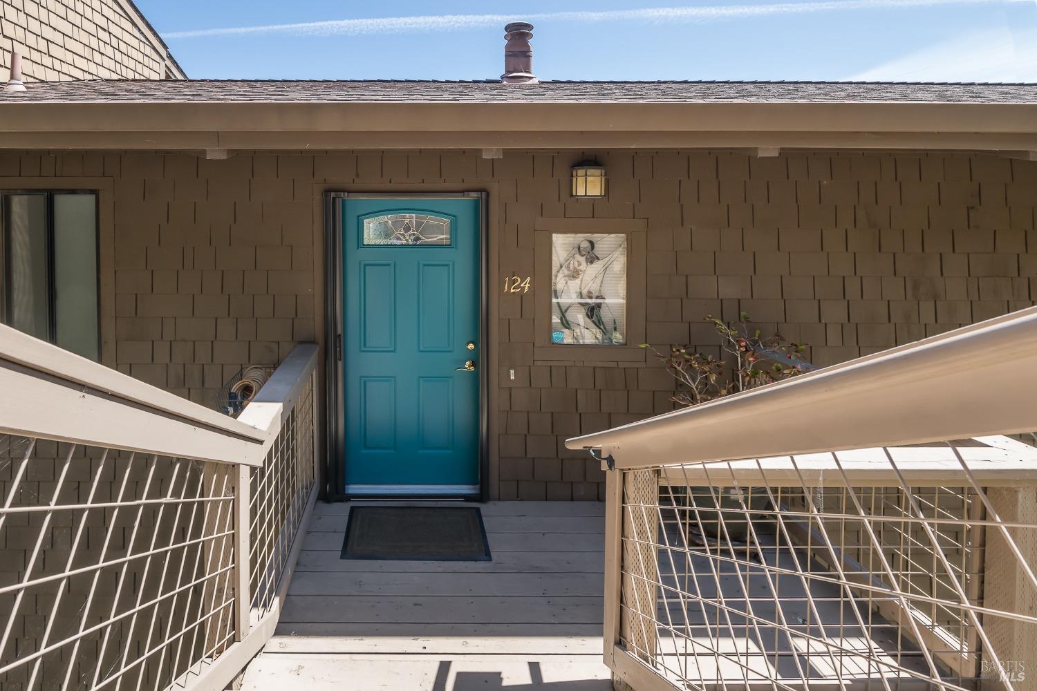 124 Tiburon Boulevard San Rafael, CA 94901 - Photo 6 of 39 Front door and landing of 124 Tiburon Blvd