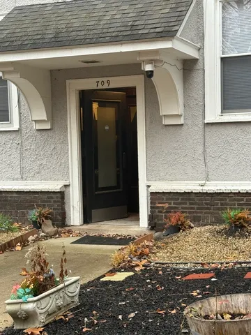 a front view of a house