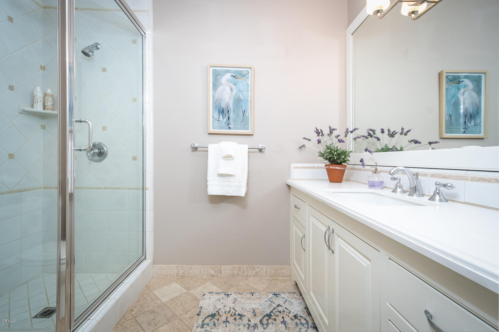 551 Georgian Road La Canada Flintridge, CA 91011 - Photo 23 of 56 a bathroom with a sink and a mirror
