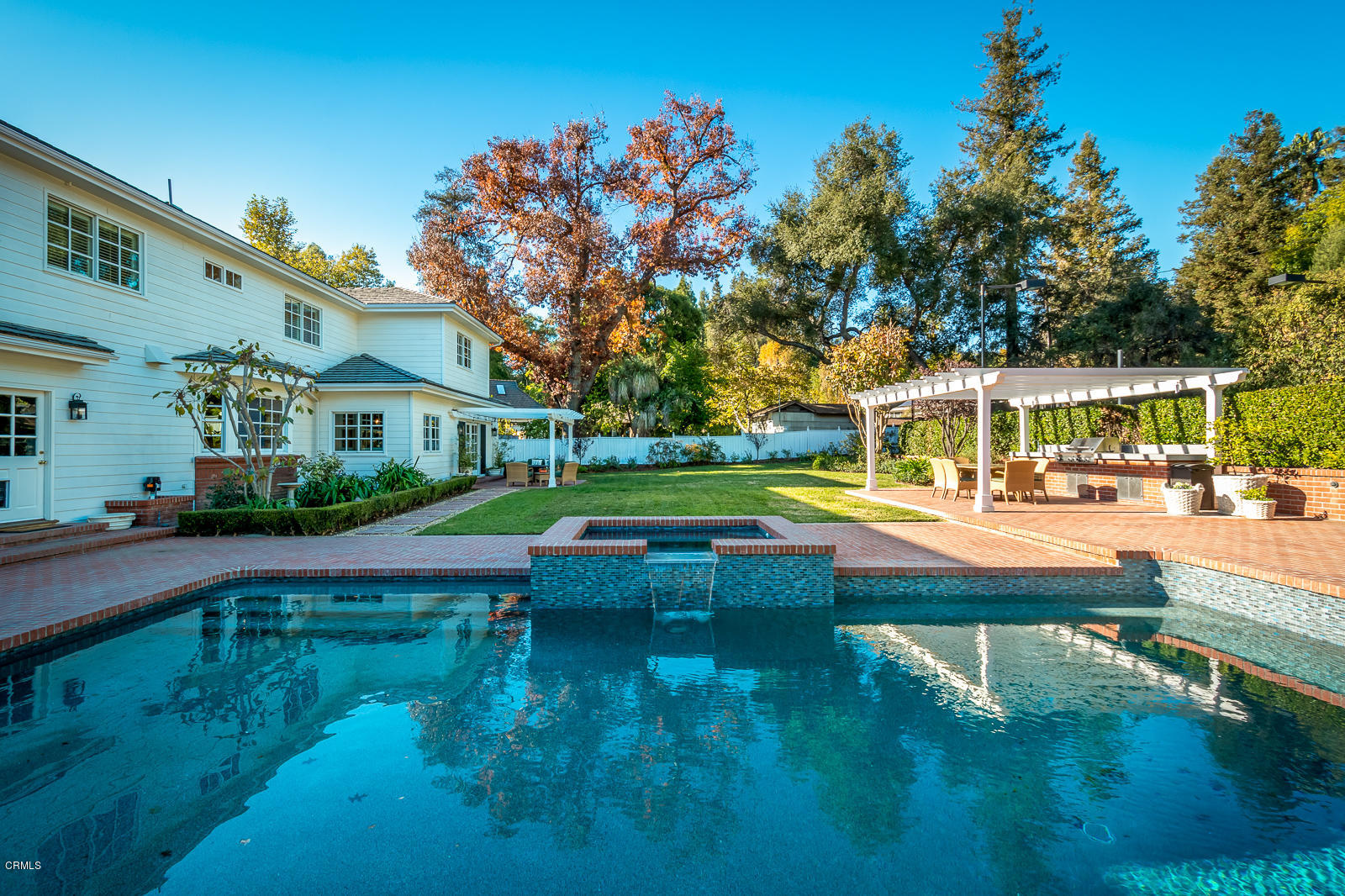 551 Georgian Road La Canada Flintridge, CA 91011 - Photo 52 of 56 a view of swimming pool with lawn chairs and plants