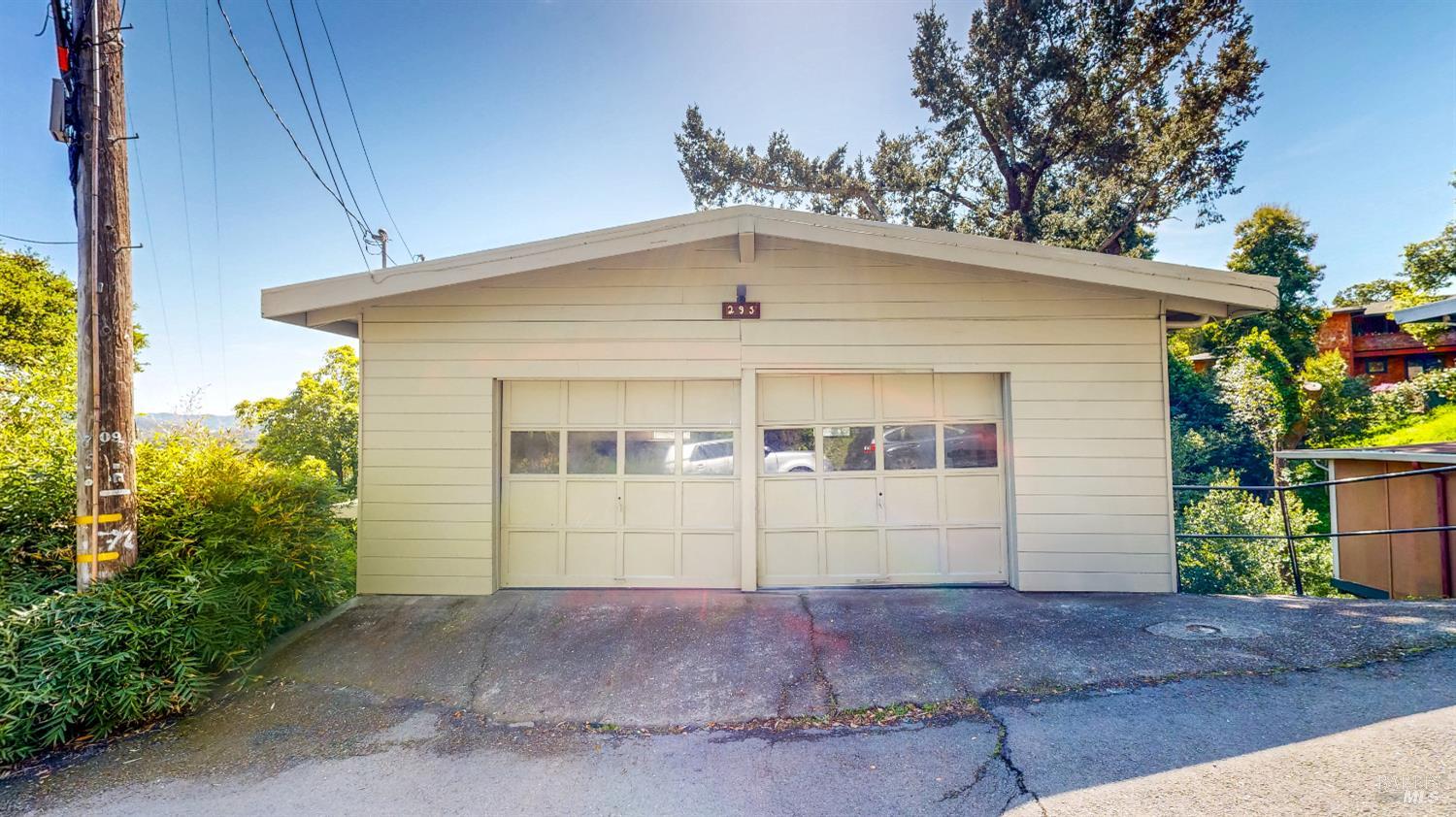 a front view of a house