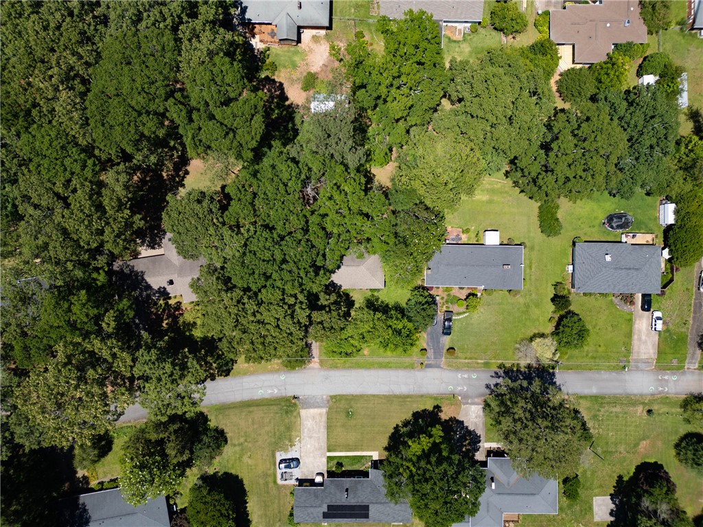 207 Brook Street Clemson, SC 29631 - Photo 32 of 39 An aerial perspective reveals a serene neighborhood nestled amongst a canopy of mature trees.