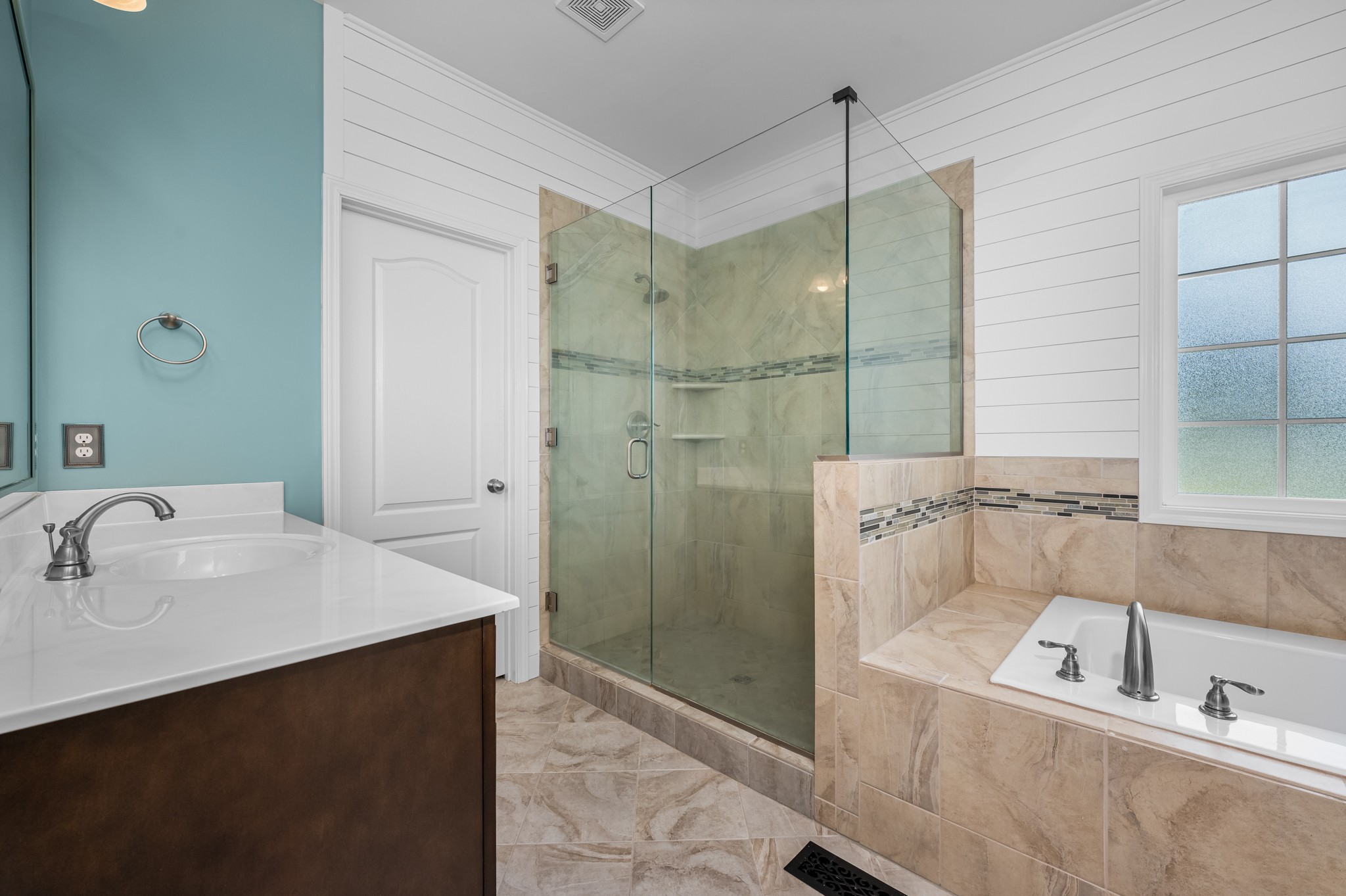 7540 Joe Rowlin Road Christiana, TN 37037 - Photo 17 of 42 a bathroom with a tub sink shower and mirror