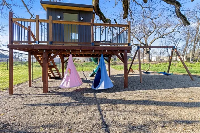 a view of outdoor space yard deck patio and entertaining space