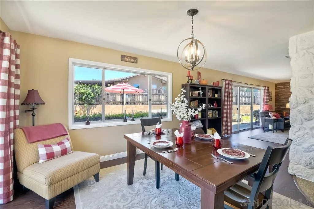 1651 Highlands View Road Alpine, CA 91901 - Photo 9 of 25 a view of a dining room with furniture window and outside view