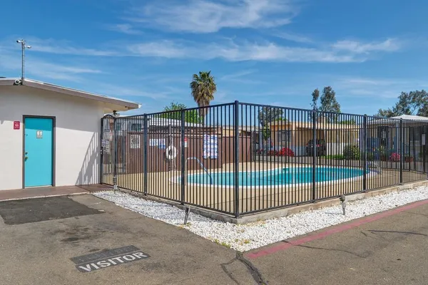 a view of a house with a outdoor space