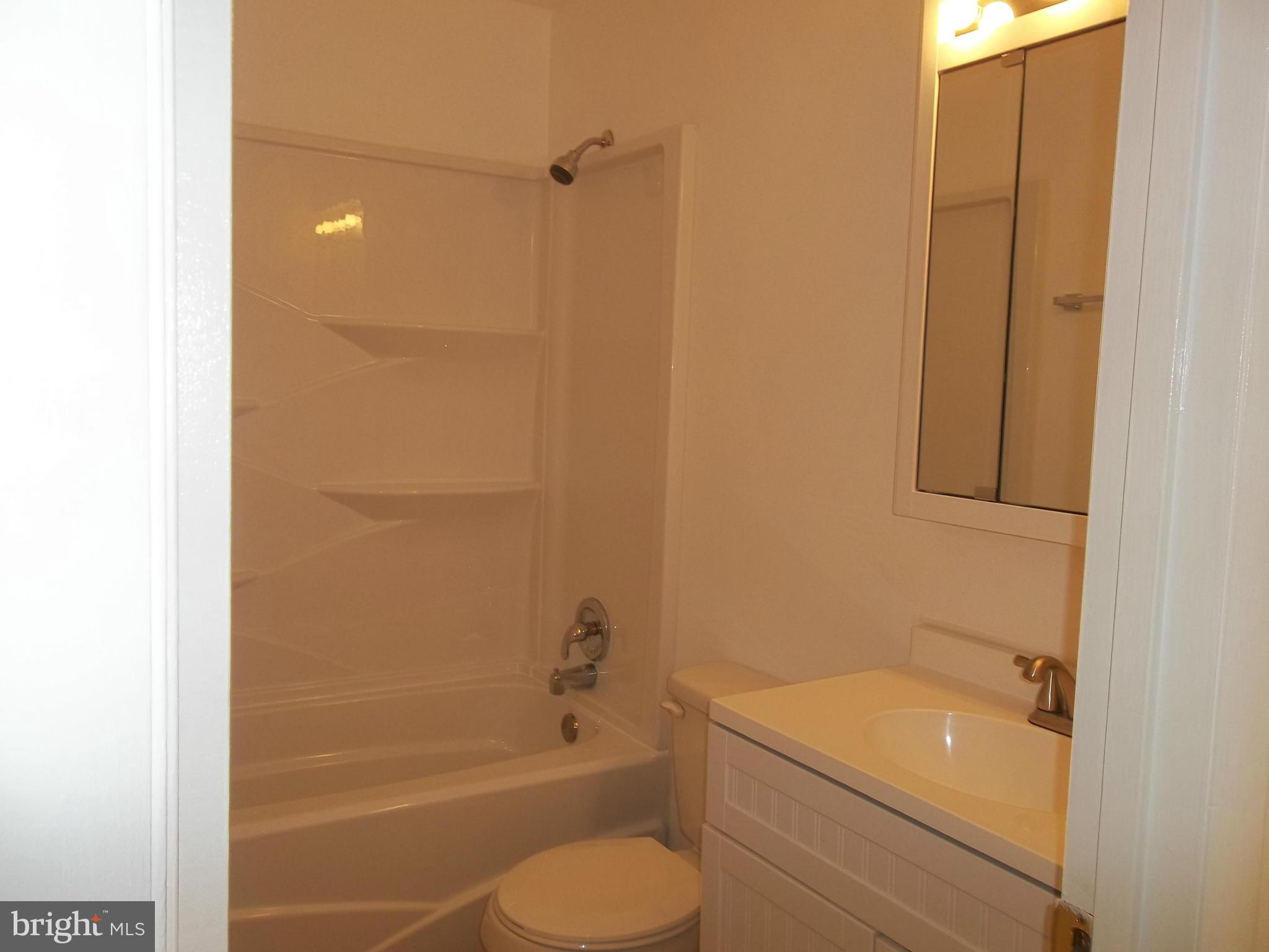 6038 Howellsville Road Front Royal, VA 22630 - Photo 28 of 30 a bathroom with a granite countertop sink toilet and shower