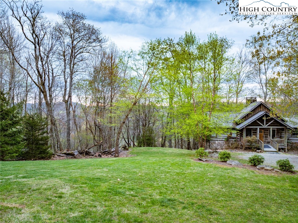 725 Fox Den Road Blowing Rock, NC 28605 - Photo 41 of 44 a backyard of a house with lots of green space