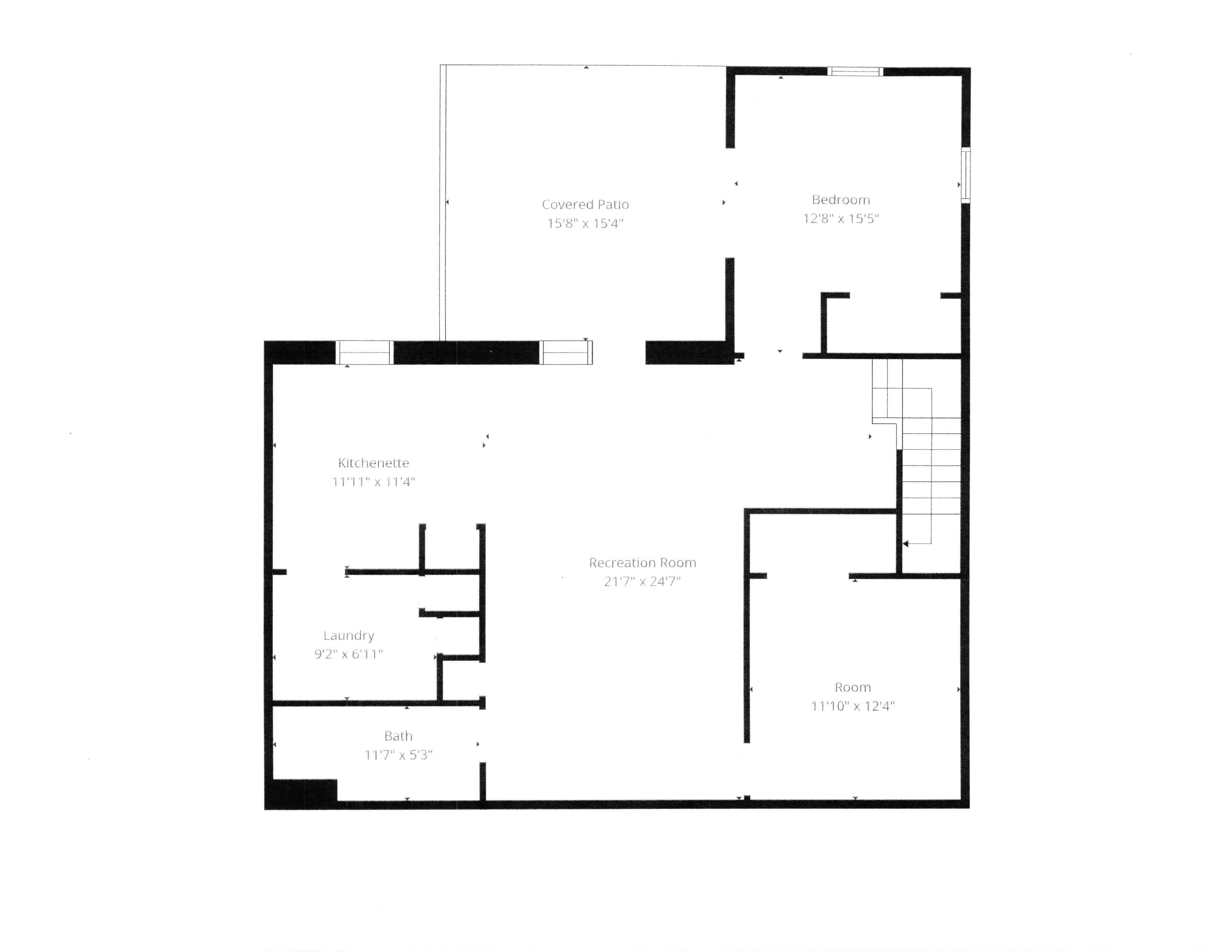 1674 19th Street Niceville, FL 32578 - Photo 48 of 48 Lower Level Floor Plan