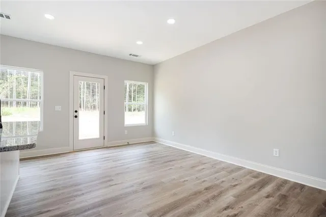 a view of an empty room