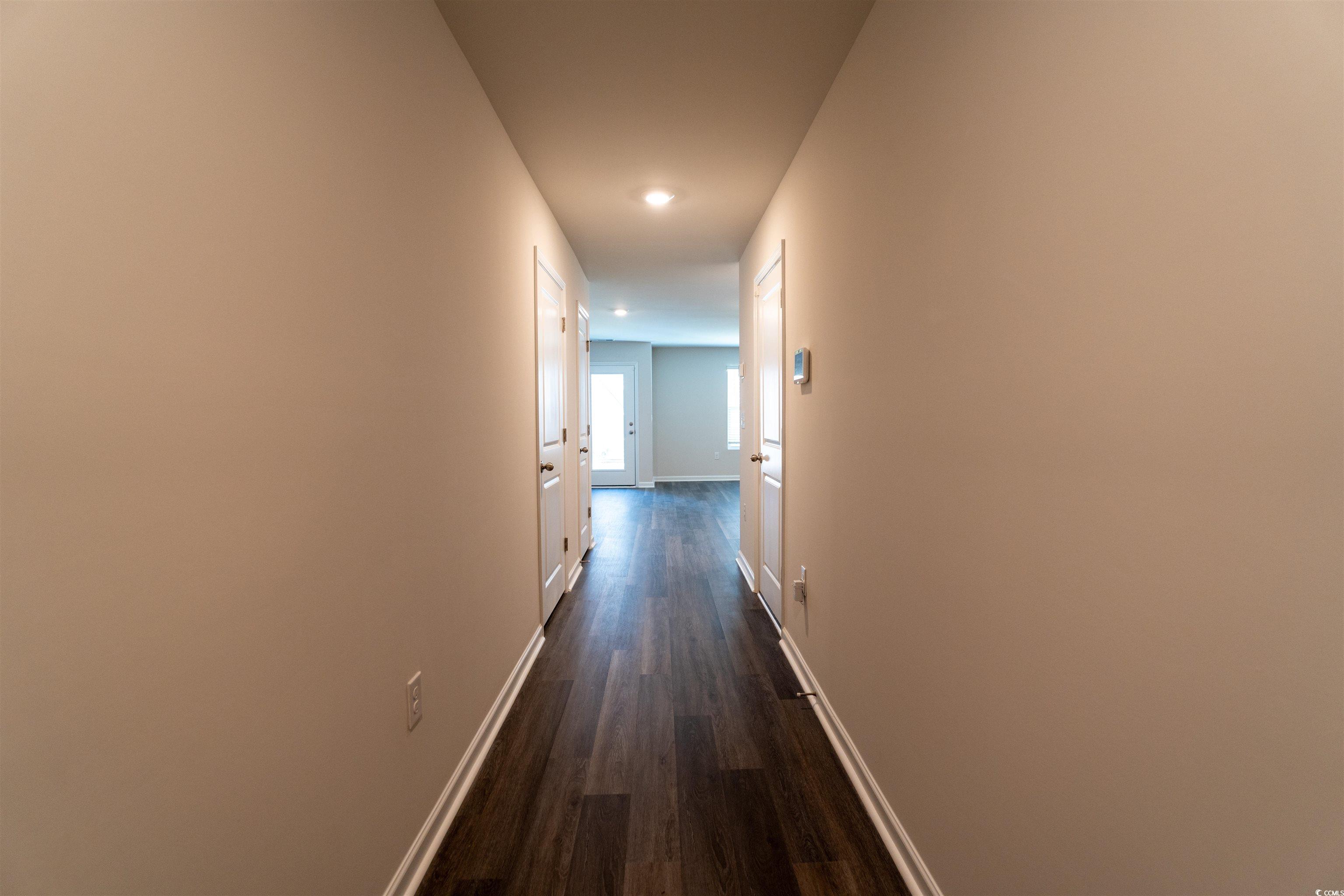 160 Harvest Gold Drive Conway, SC 29526 - Photo 16 of 37 Hall featuring dark wood-style flooring and recessed lighting
