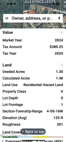 $50,000 | 0 Lakeside Drive, Carriere, MS 39426