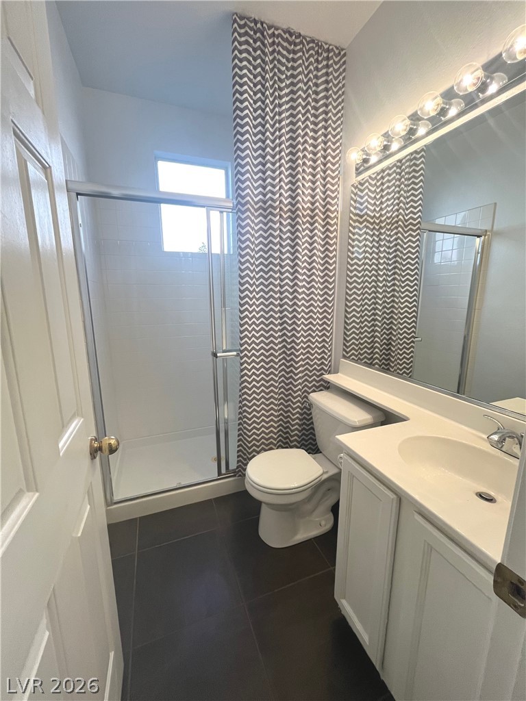 1809 Snow Spring Lane Las Vegas, NV 89134 - Photo 49 of 75 Bathroom 3 downstairs with walk in shower