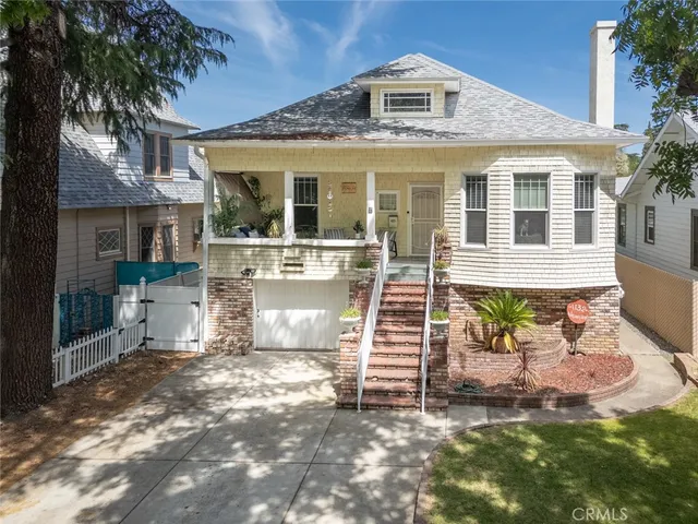 a view of a house with a patio