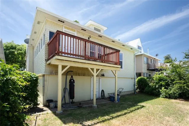 an aerial view of a couch sitting in a shelf