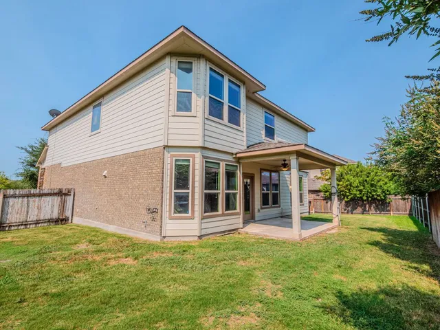 a view of a park with a slide