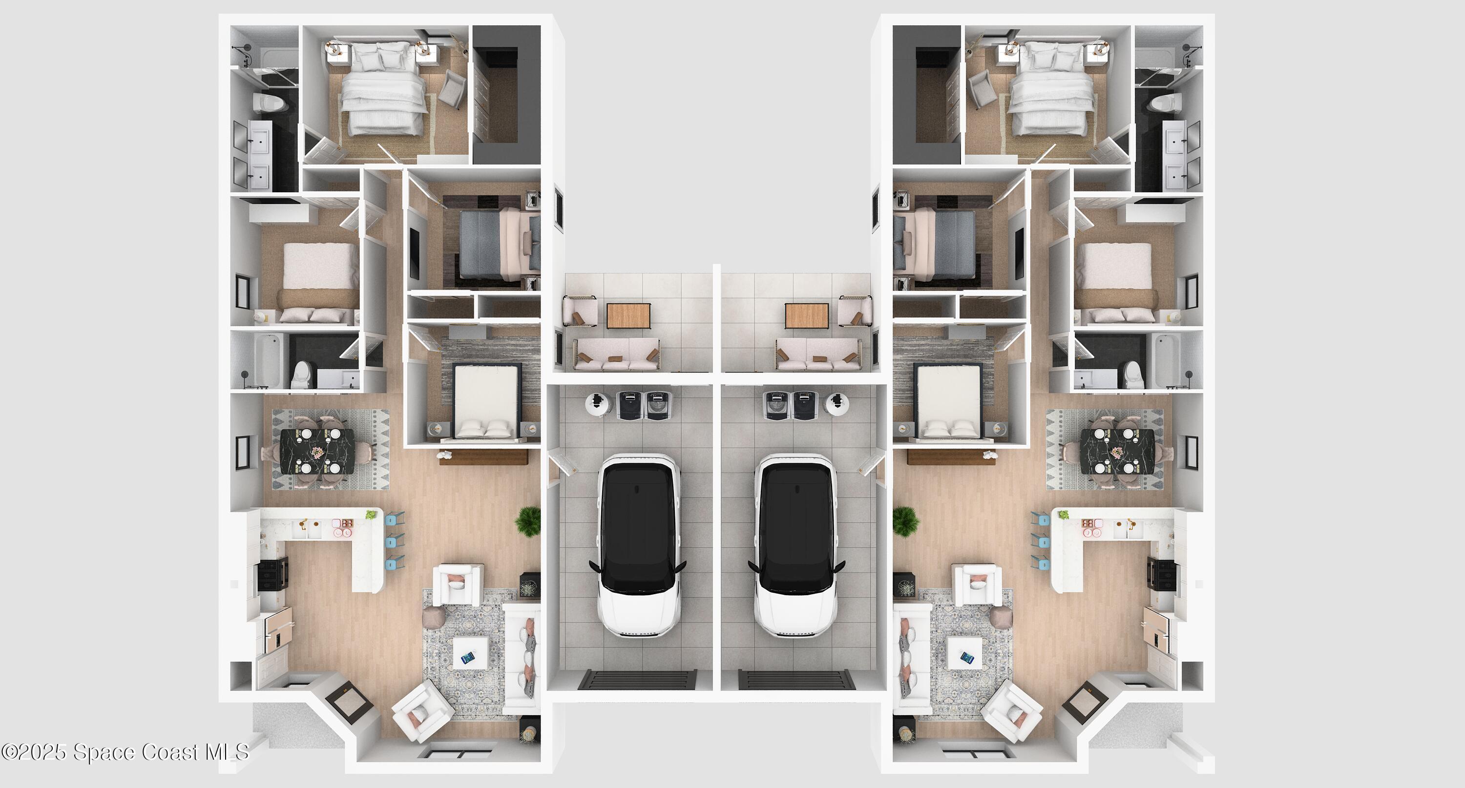 1659 Javier Street, Unit AB Palm Bay, FL 32909 - Photo 16 of 37 Duplex Layout Photo