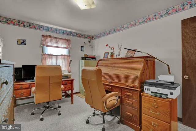 a view of a elevator and an empty room