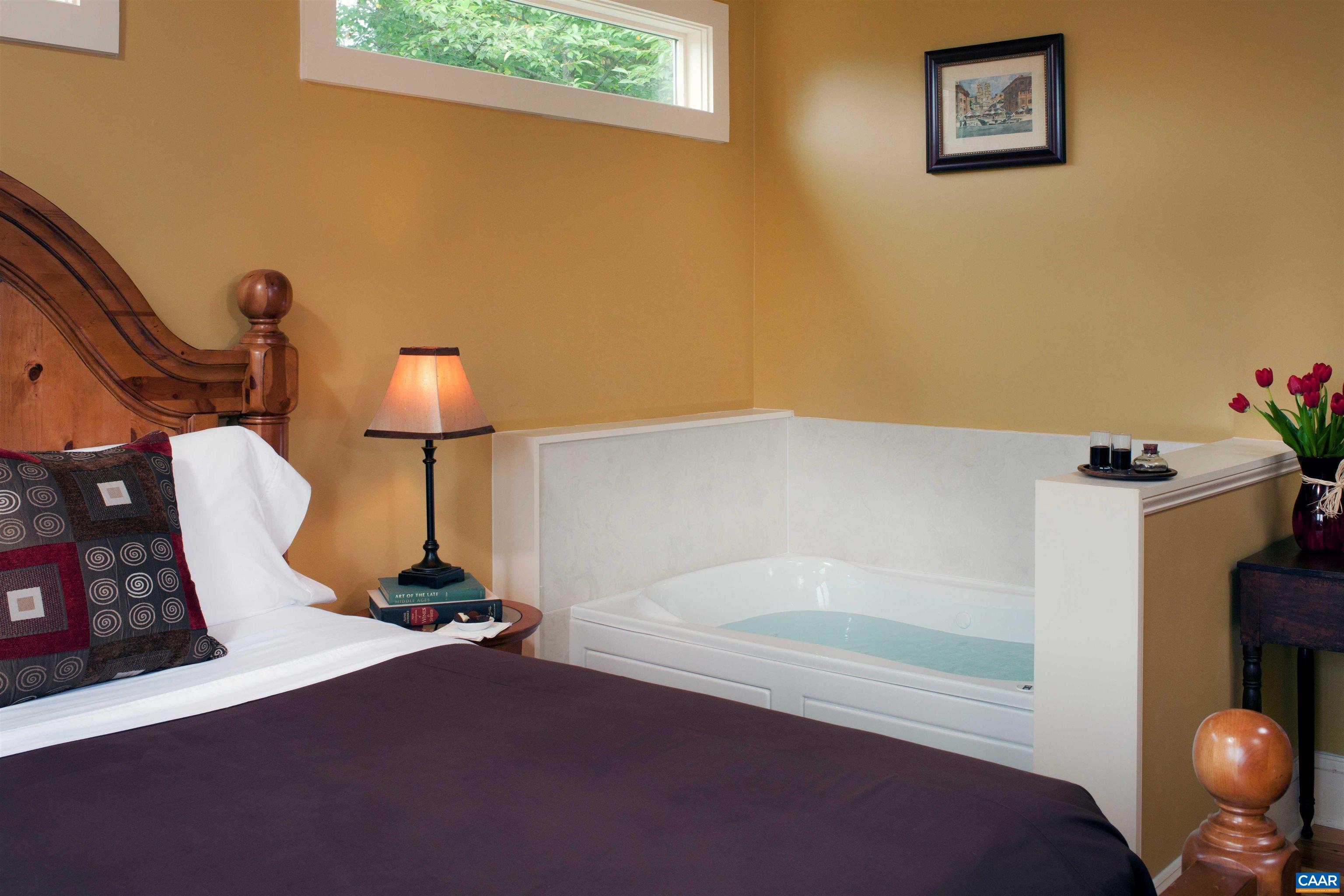 1495 Milton Road Charlottesville, VA 22902 - Photo 12 of 49 a bathroom with a tub and a lamp on table