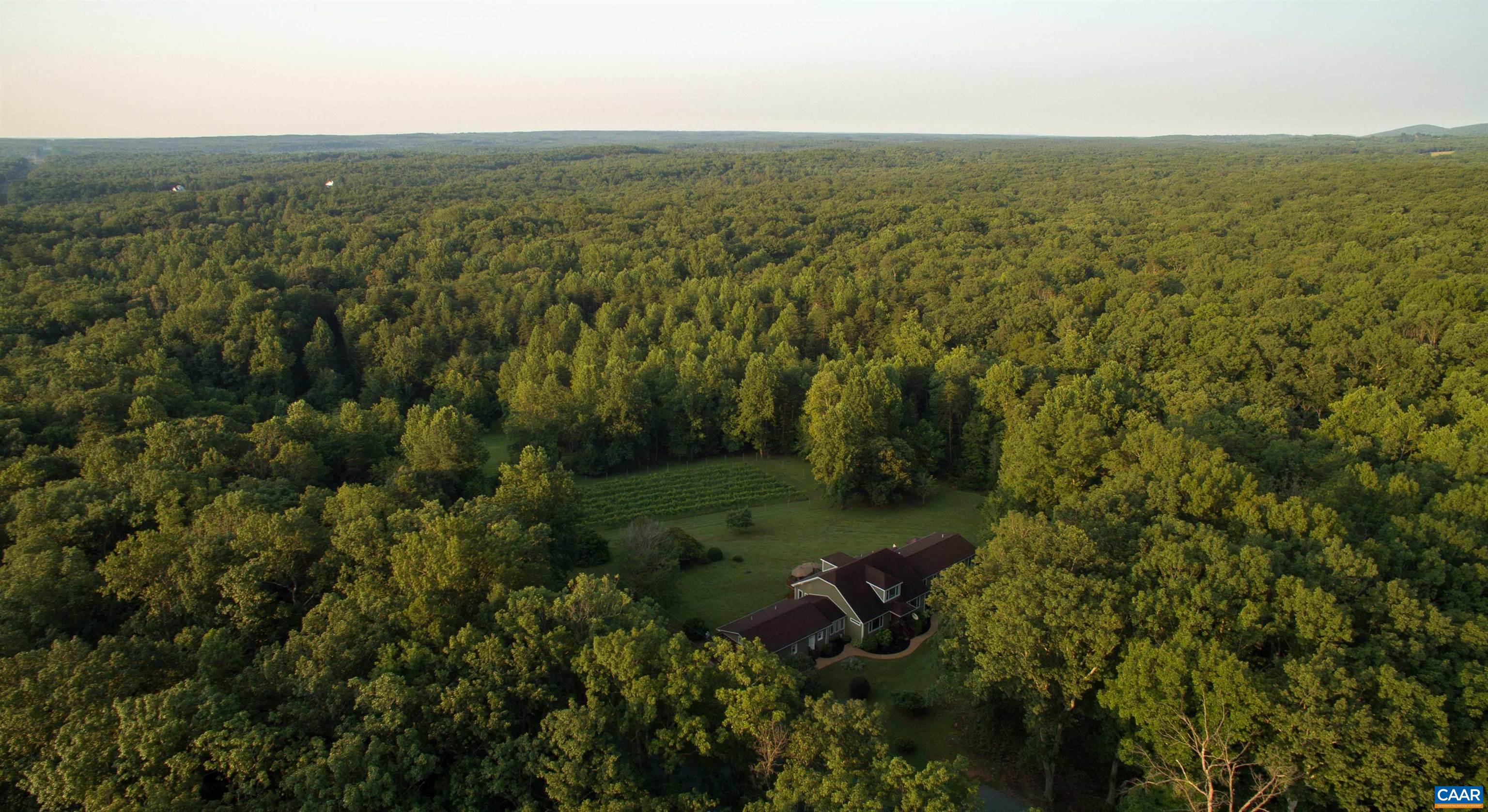 1495 Milton Road Charlottesville, VA 22902 - Photo 48 of 49 an aerial view of residential houses with outdoor space and trees