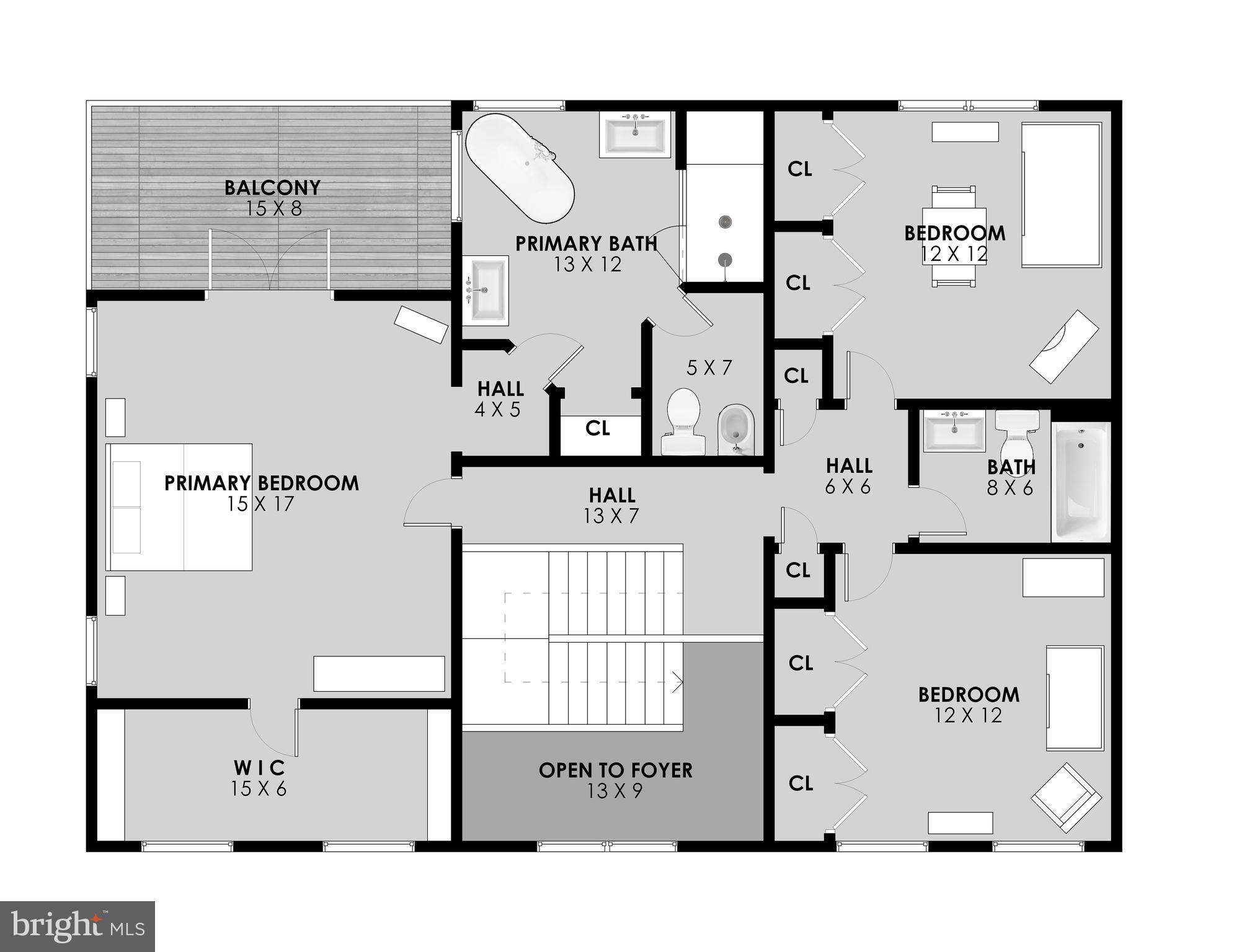 41351 Red Hill Road Leesburg, VA 20175 - Photo 60 of 60 Floorplan - Upper level